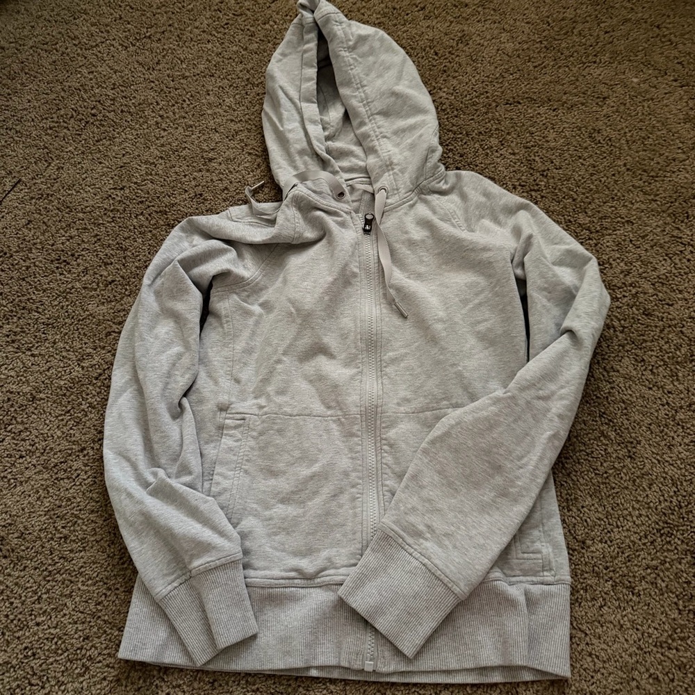 lululemon Gray Zip-Up Hoodie